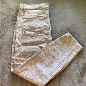 NWOT loft pattern skinny jeans